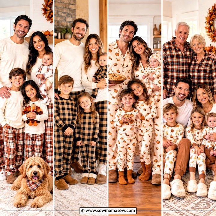 15 Thanksgiving Pajamas for Family for Cozy Holiday Moments