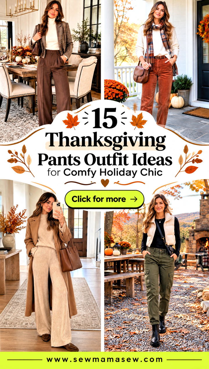 15 Thanksgiving Pants Outfit Ideas for Comfy Holiday Chic - 15 Thanksgiving Pants Outfit Ideas for Comfy Holiday Chic