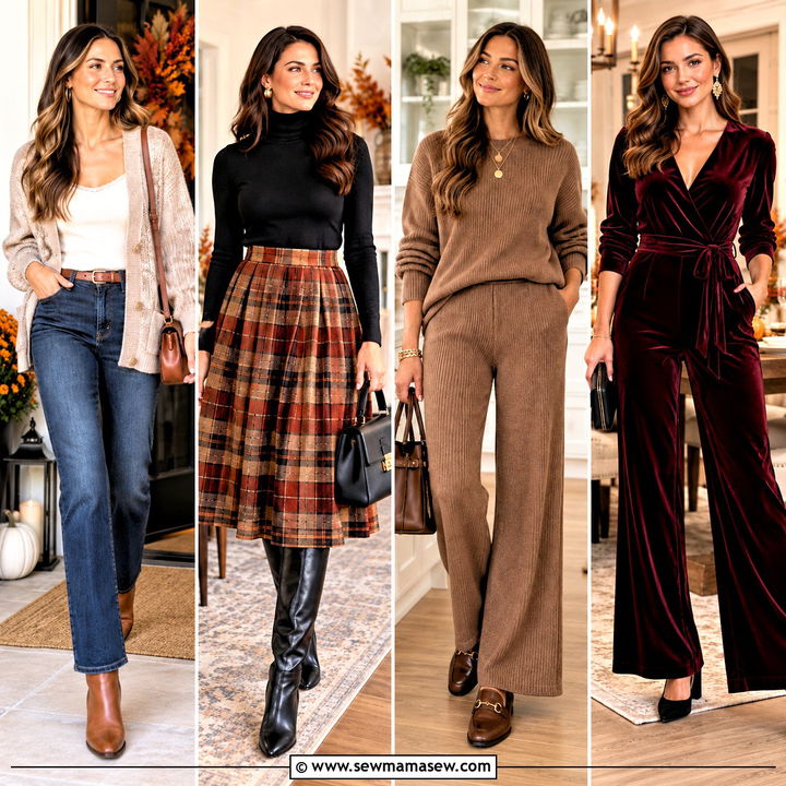 15 Thanksgiving Party Outfit Ideas for Women to Feel Chic