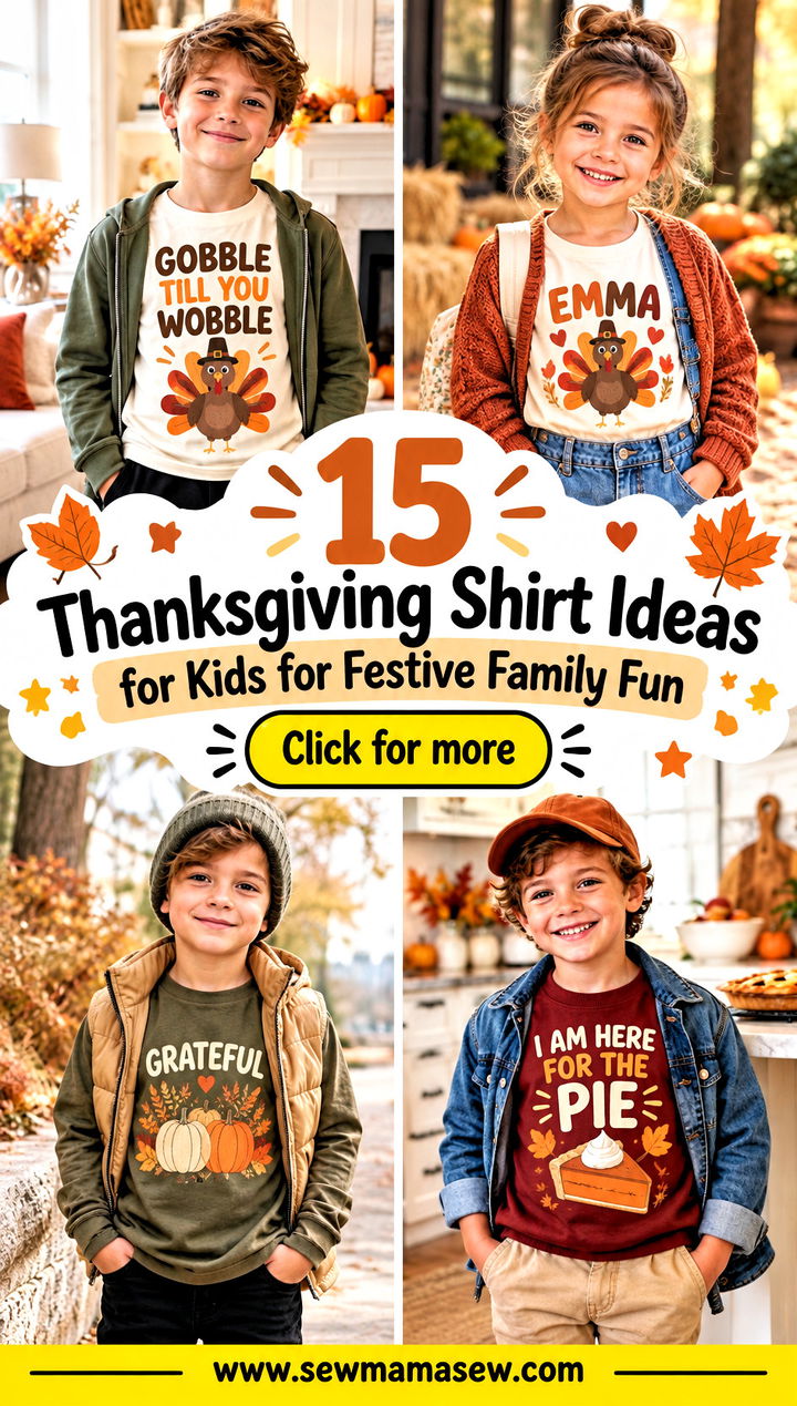15 Thanksgiving Shirt Ideas for Kids for Festive Family Fun - 15 Thanksgiving Shirt Ideas for Kids for Festive Family Fun