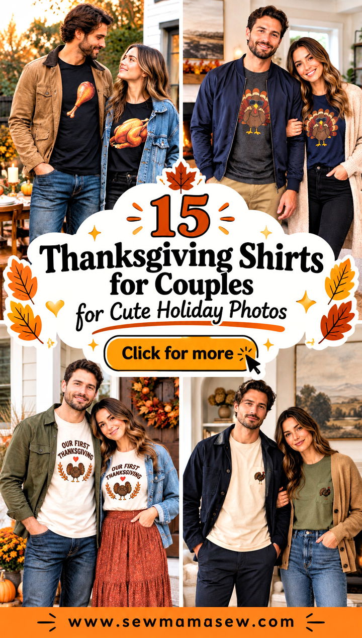 15 Thanksgiving Shirts for Couples for Cute Holiday Photos - 15 Thanksgiving Shirts for Couples for Cute Holiday Photos