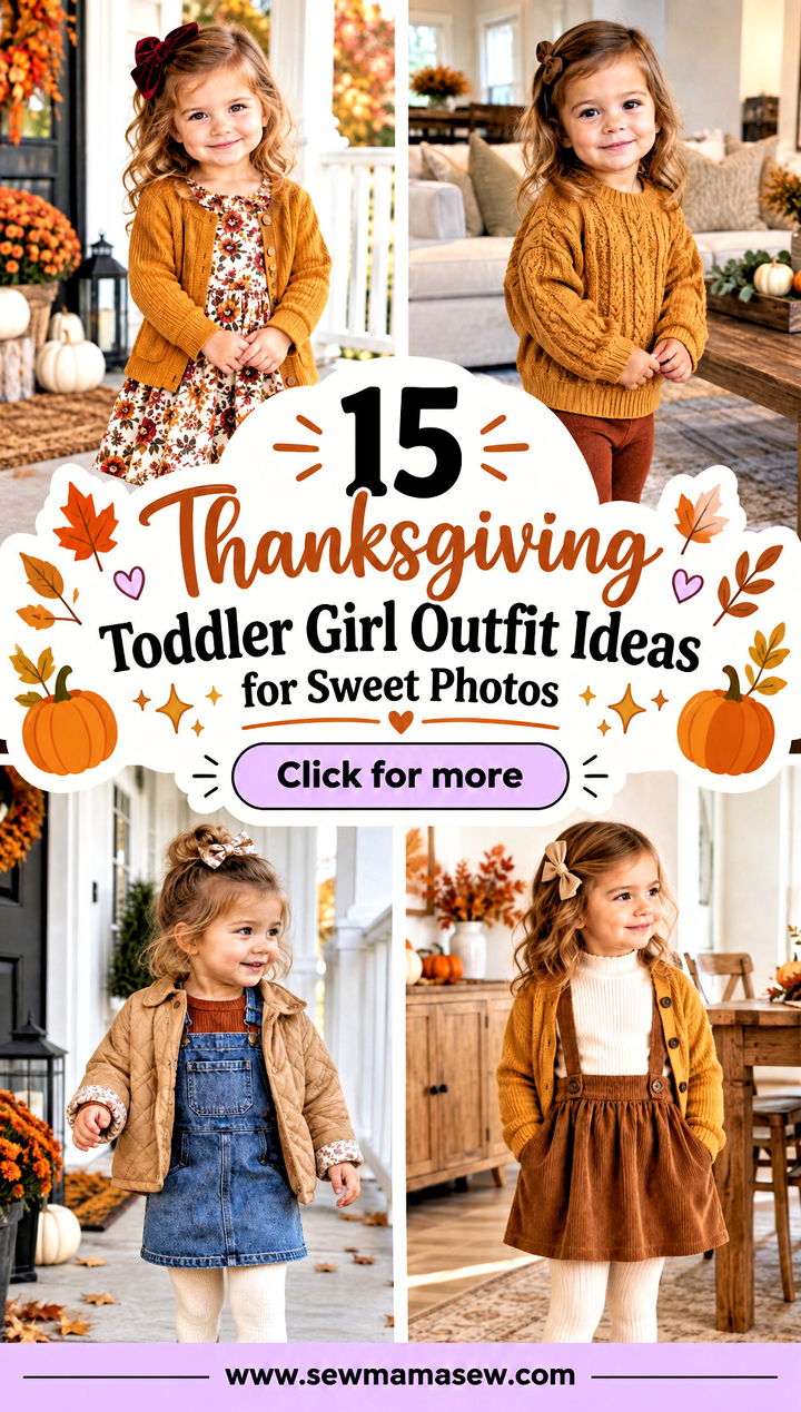 15 Thanksgiving Toddler Girl Outfit Ideas for Sweet Photos - 15 Thanksgiving Toddler Girl Outfit Ideas for Sweet Photos