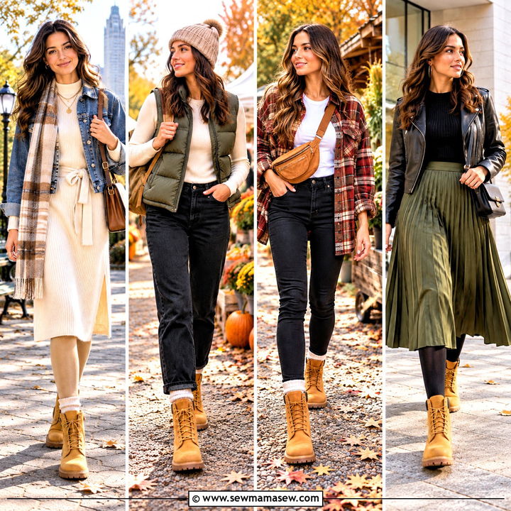15 Timberland Boots Women Outfit Fall Looks for Cozy Days