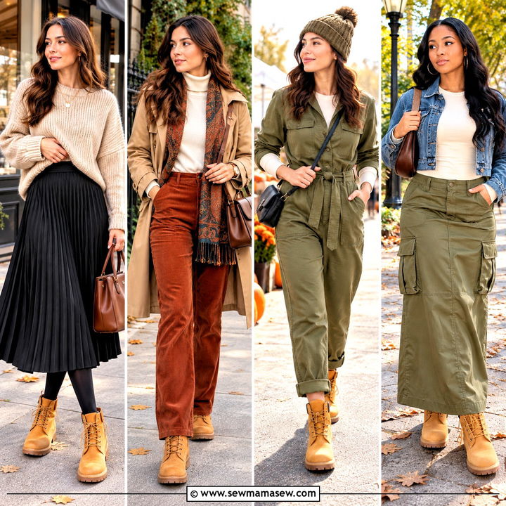 15 Timbs Outfits Fall Womens Fashion Looks for Cozy Days