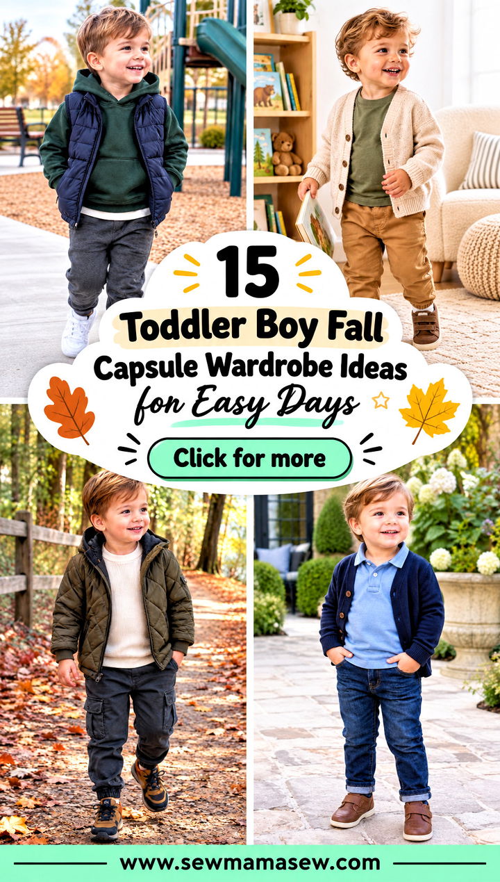 15 Toddler Boy Fall Capsule Wardrobe Ideas for Easy Days - 15 Toddler Boy Fall Capsule Wardrobe Ideas for Easy Days