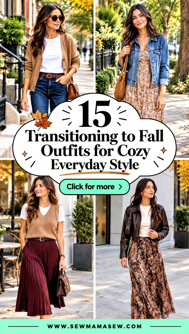 15 Transitioning to Fall Outfits for Cozy Everyday Style - 15 Transitioning to Fall Outfits for Cozy Everyday Style