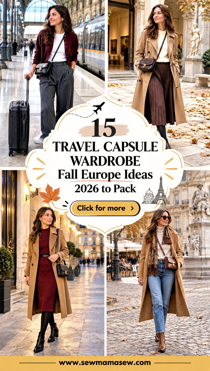 15 Travel Capsule Wardrobe Fall Europe Ideas 2026 to Pack - 15 Travel Capsule Wardrobe Fall Europe Ideas 2026 to Pack