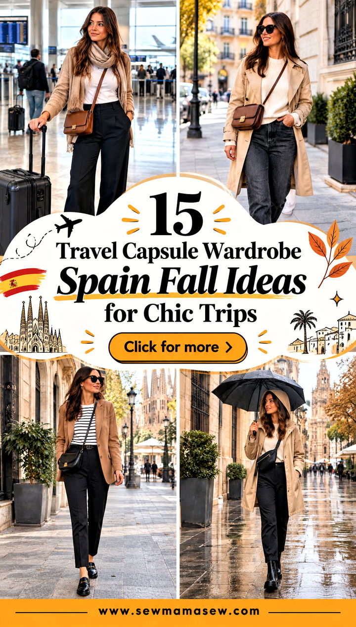 15 Travel Capsule Wardrobe Spain Fall Ideas for Chic Trips - 15 Travel Capsule Wardrobe Spain Fall Ideas for Chic Trips