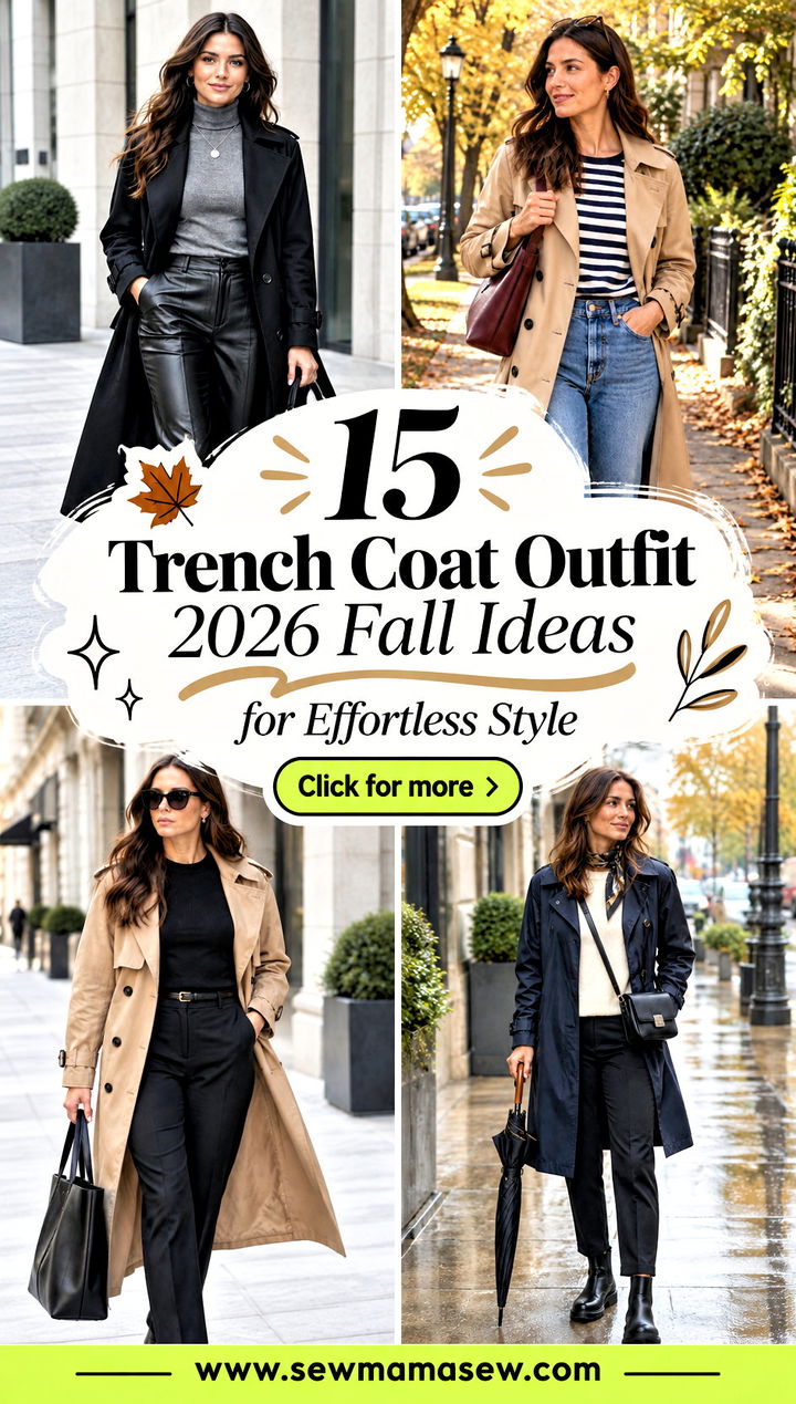 15 Trench Coat Outfit 2026 Fall Ideas for Effortless Style - 15 Trench Coat Outfit 2026 Fall Ideas for Effortless Style