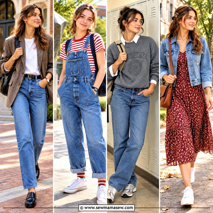 15 Vintage Back to School Outfits for Charming Campus Style