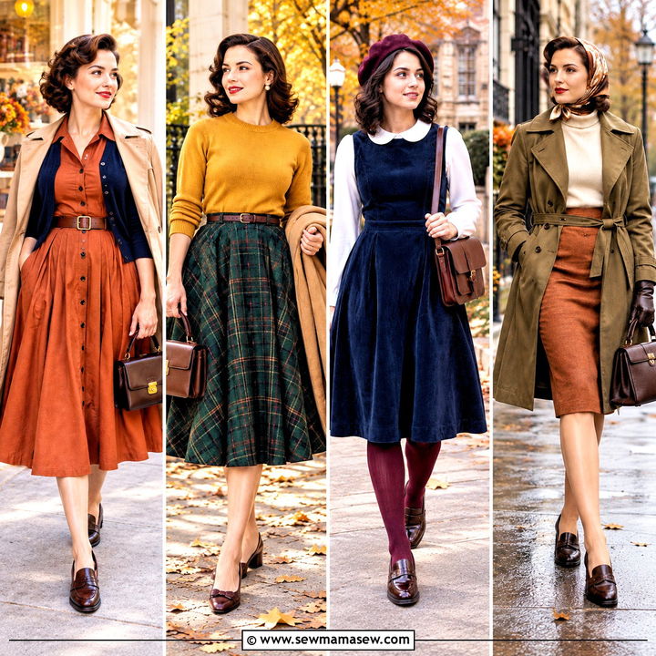 15 Vintage Fall Fashion 1950s Ideas for Charming Daily Looks