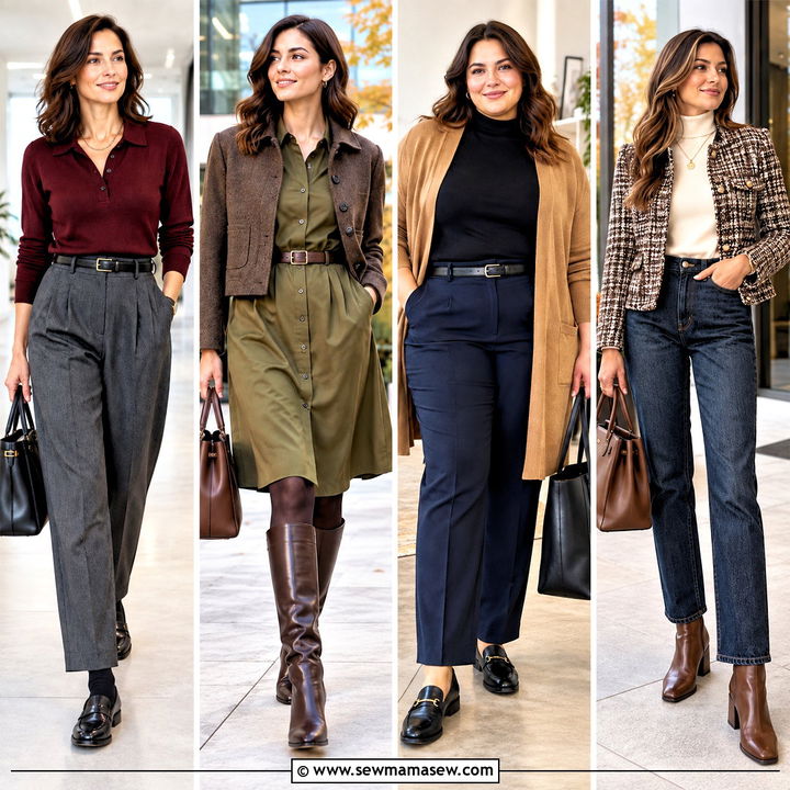 15 Warm Fall Work Outfits for Women for Cozy Office Style