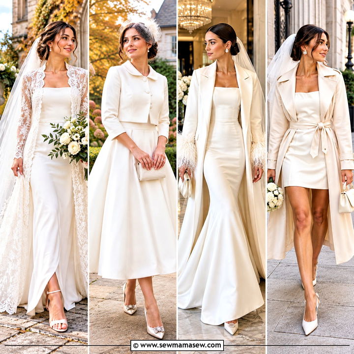 15 Wedding Dress Coat Fall Ideas for Cozy Bridal Elegance