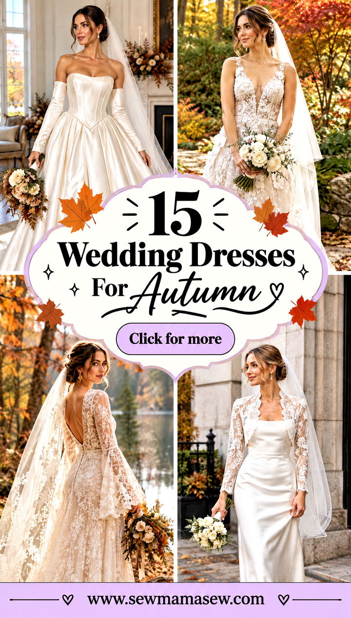 15 Wedding Dresses For Autumn Romantic Styles for Crisp Days - 15 Wedding Dresses For Autumn: Romantic Styles for Crisp Days