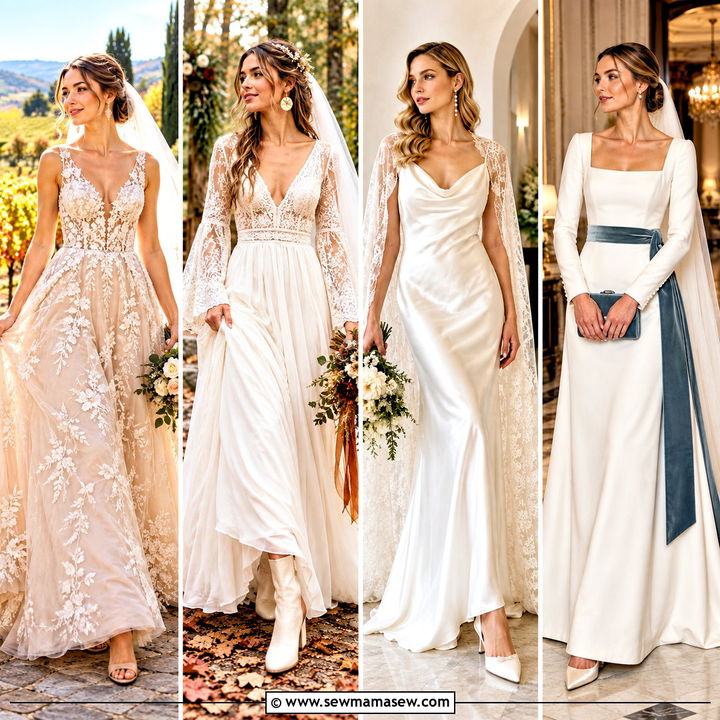 15 Wedding Dresses for Fall Weddings: Romantic Autumn Looks
