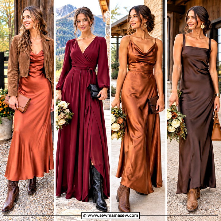 15 Western Fall Bridesmaid Dresses for a Charming Wedding