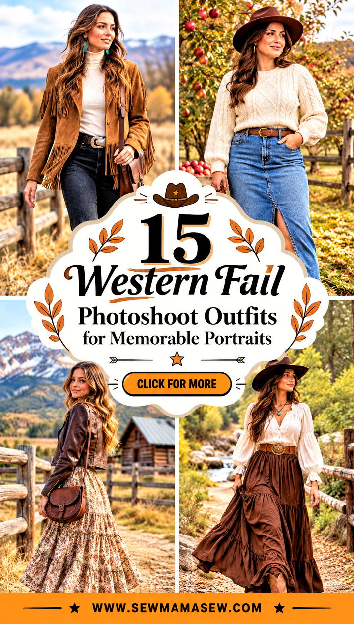 15 Western Fall Photoshoot Outfits for Memorable Portraits - 15 Western Fall Photoshoot Outfits for Memorable Portraits