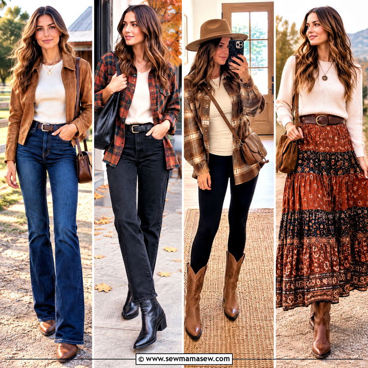 15 Western Inspired Fall Outfits for Effortless Ranch Style