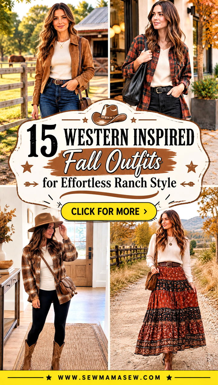 15 Western Inspired Fall Outfits for Effortless Ranch Style - 15 Western Inspired Fall Outfits for Effortless Ranch Style