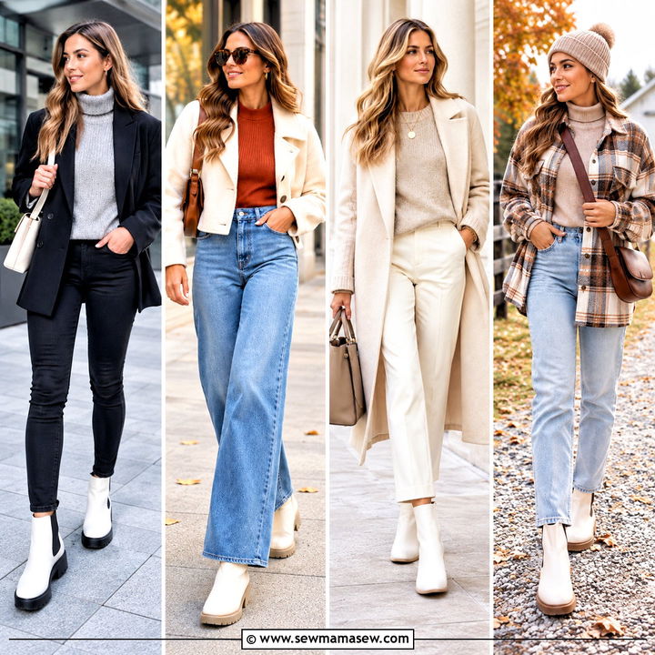 15 White Chelsea Boots Outfit Fall Looks for Cozy Weekends