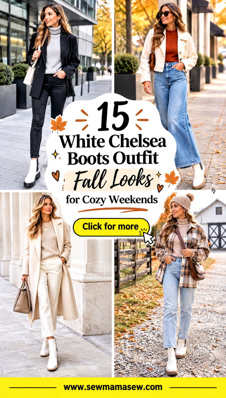 15 White Chelsea Boots Outfit Fall Looks for Cozy Weekends - 15 White Chelsea Boots Outfit Fall Looks for Cozy Weekends