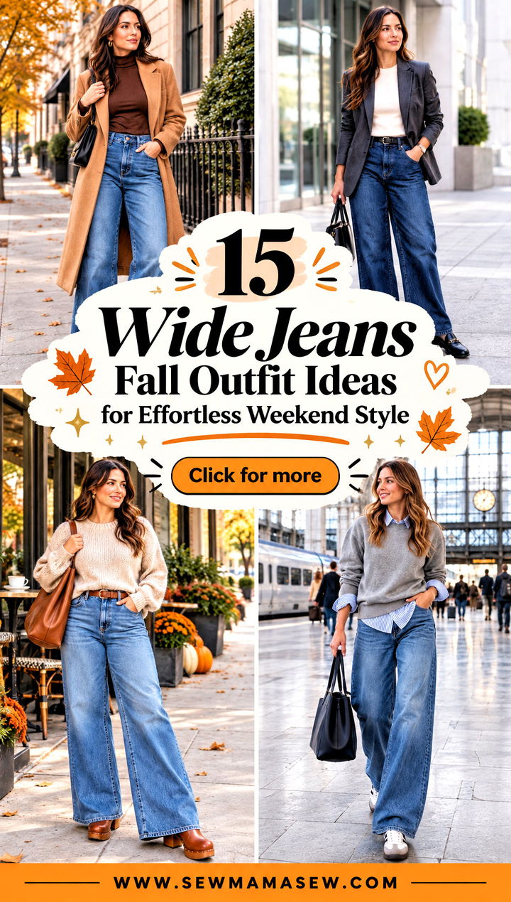 15 Wide Jeans Fall Outfit Ideas for Effortless Weekend Style - 15 Wide Jeans Fall Outfit Ideas for Effortless Weekend Style