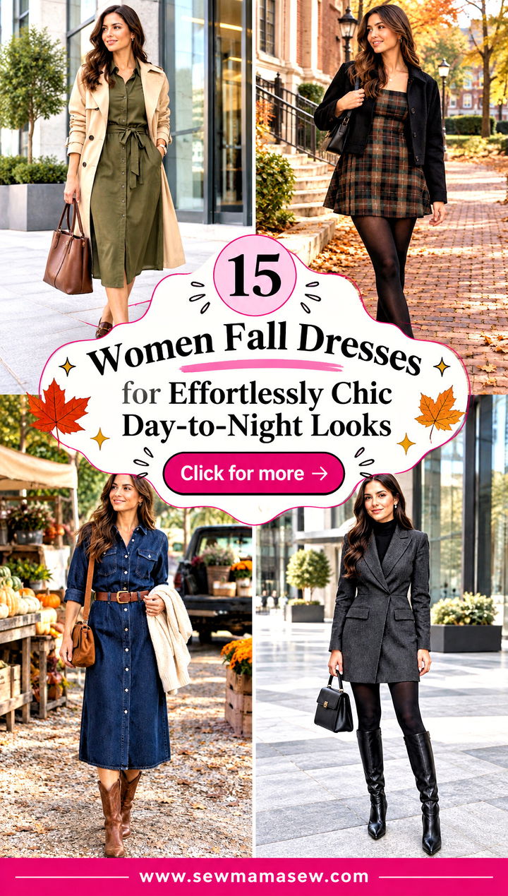 15 Women Fall Dresses for Effortlessly Chic Day-to-Night Looks - 15 Women Fall Dresses for Effortlessly Chic Day-to-Night Looks