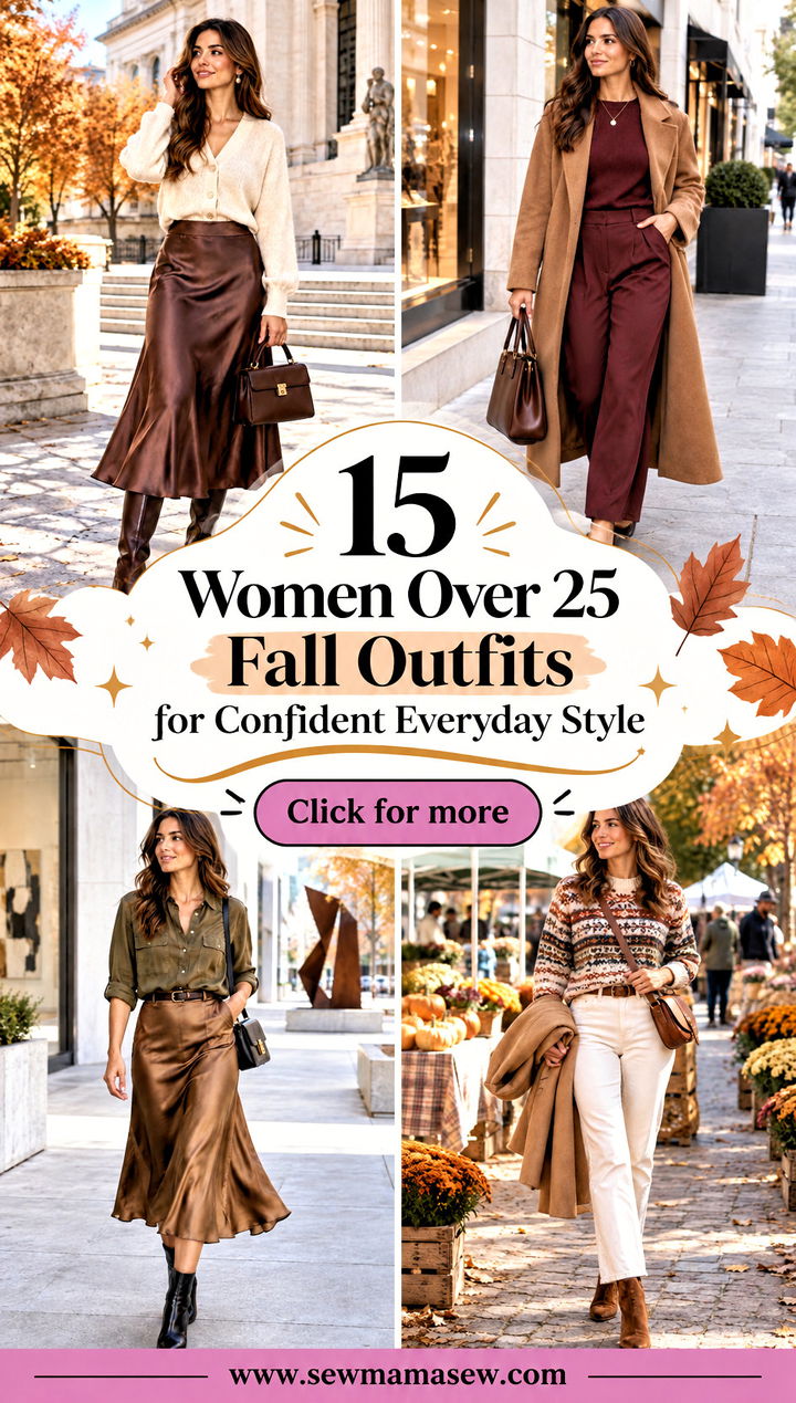 15 Women Over 25 Fall Outfits for Confident Everyday Style - 15 Women Over 25 Fall Outfits for Confident Everyday Style