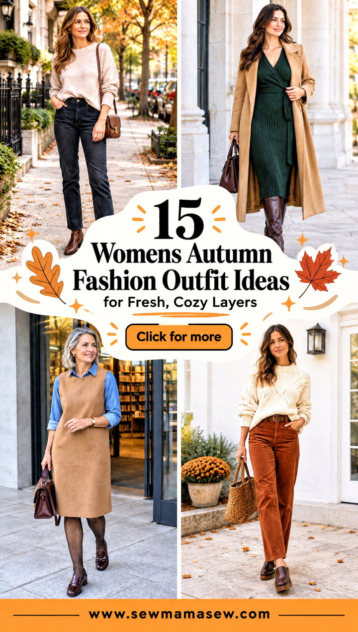 15 Womens Autumn Fashion Outfit Ideas for Fresh Cozy Layers - 15 Womens Autumn Fashion Outfit Ideas for Fresh, Cozy Layers