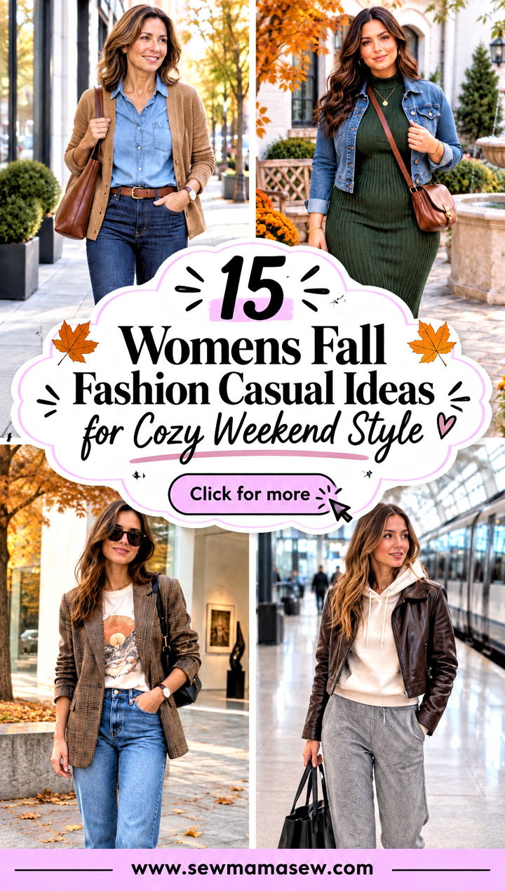 15 Womens Fall Fashion Casual Ideas for Cozy Weekend Style - 15 Womens Fall Fashion Casual Ideas for Cozy Weekend Style