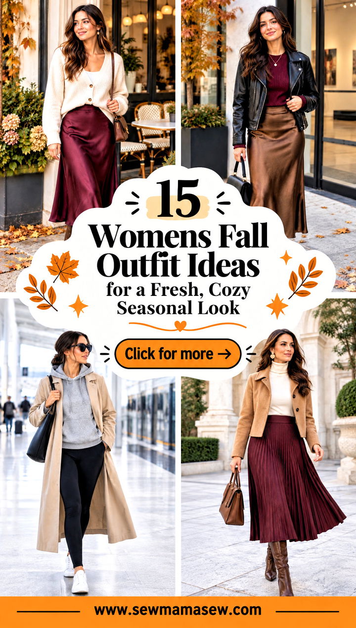 15 Womens Fall Outfit Ideas for a Fresh Cozy Seasonal Look - 15 Womens Fall Outfit Ideas for a Fresh, Cozy Seasonal Look