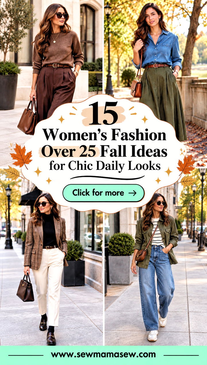 15 Womens Fashion Over 25 Fall Ideas for Chic Daily Looks - 15 Women's Fashion Over 25 Fall Ideas for Chic Daily Looks