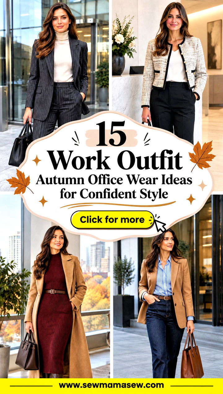 15 Work Outfit Autumn Office Wear Ideas for Confident Style - 15 Work Outfit Autumn Office Wear Ideas for Confident Style
