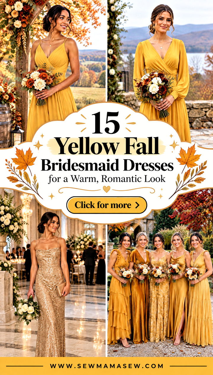15 Yellow Fall Bridesmaid Dresses for a Warm Romantic Look - 15 Yellow Fall Bridesmaid Dresses for a Warm, Romantic Look