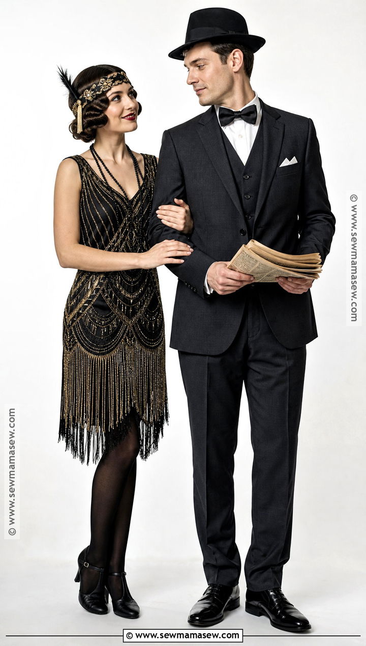 1920s Flapper And Dapper Couple Costume - 35 matching couple costumes