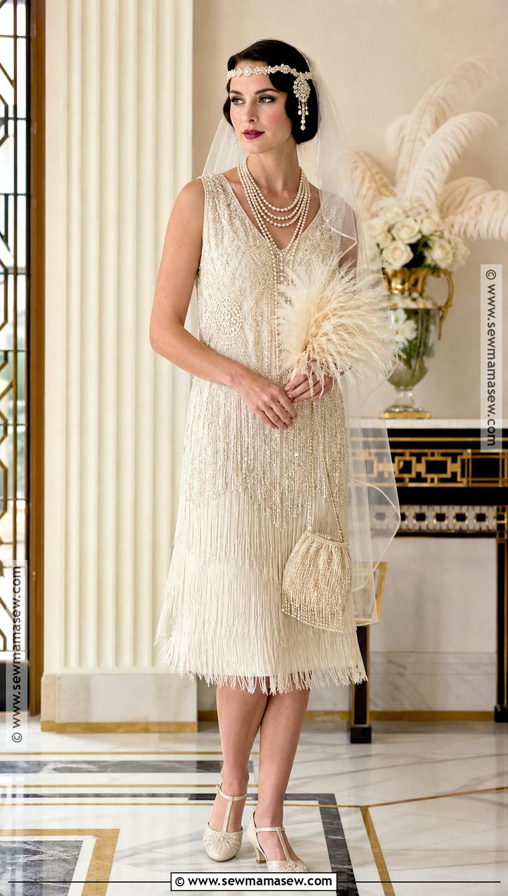 1920s Flapper Bride Costume - 30 halloween bride costumes
