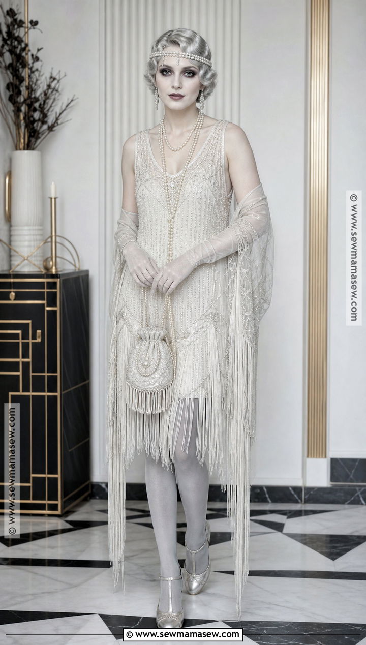 1920s Flapper Ghost Dress Costume - 30 ghost dress ideas
