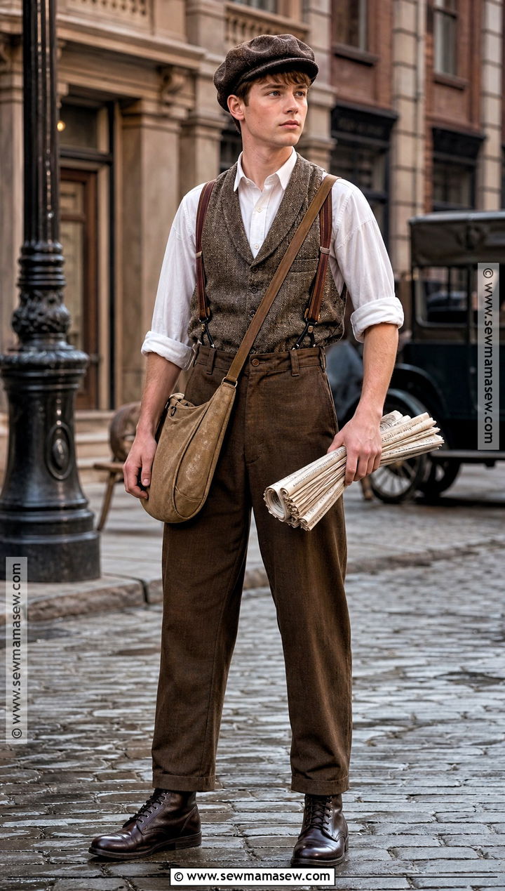 1920s Newsboy Costume - 30 retro costume ideas