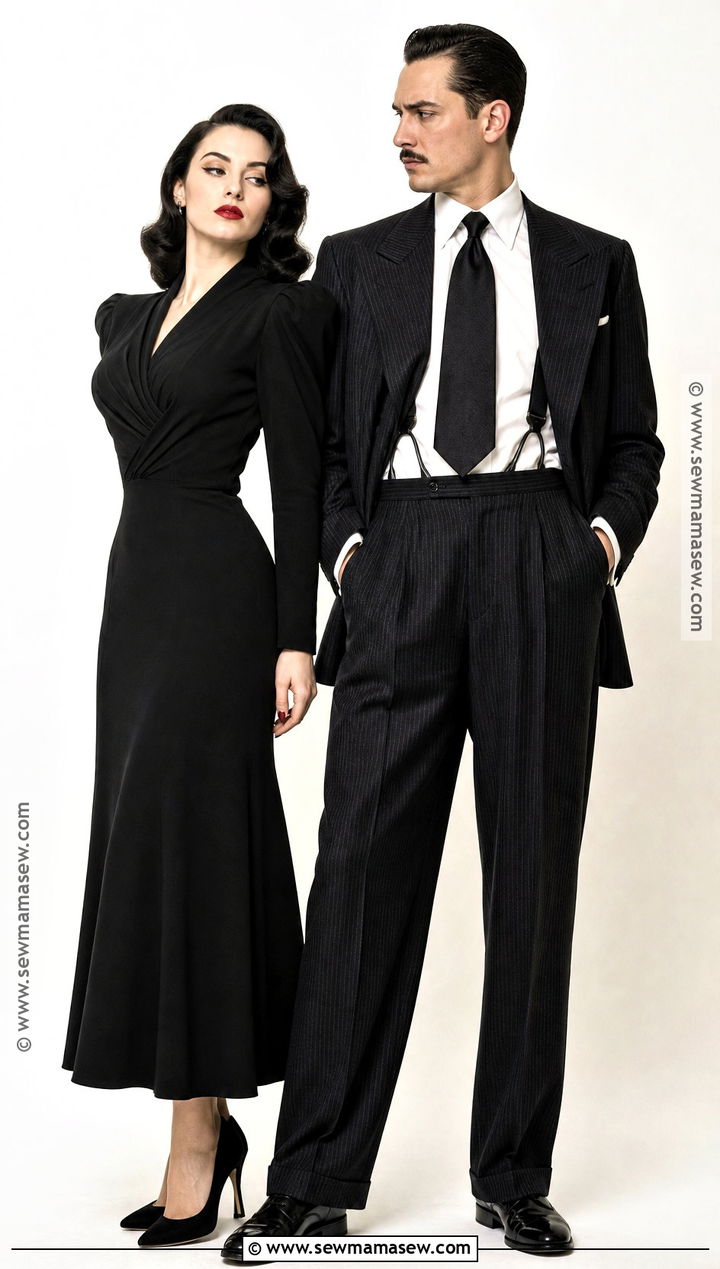 1940s Morticia And Gomez Addams Costume - 40 morticia and gomez addams costume ideas