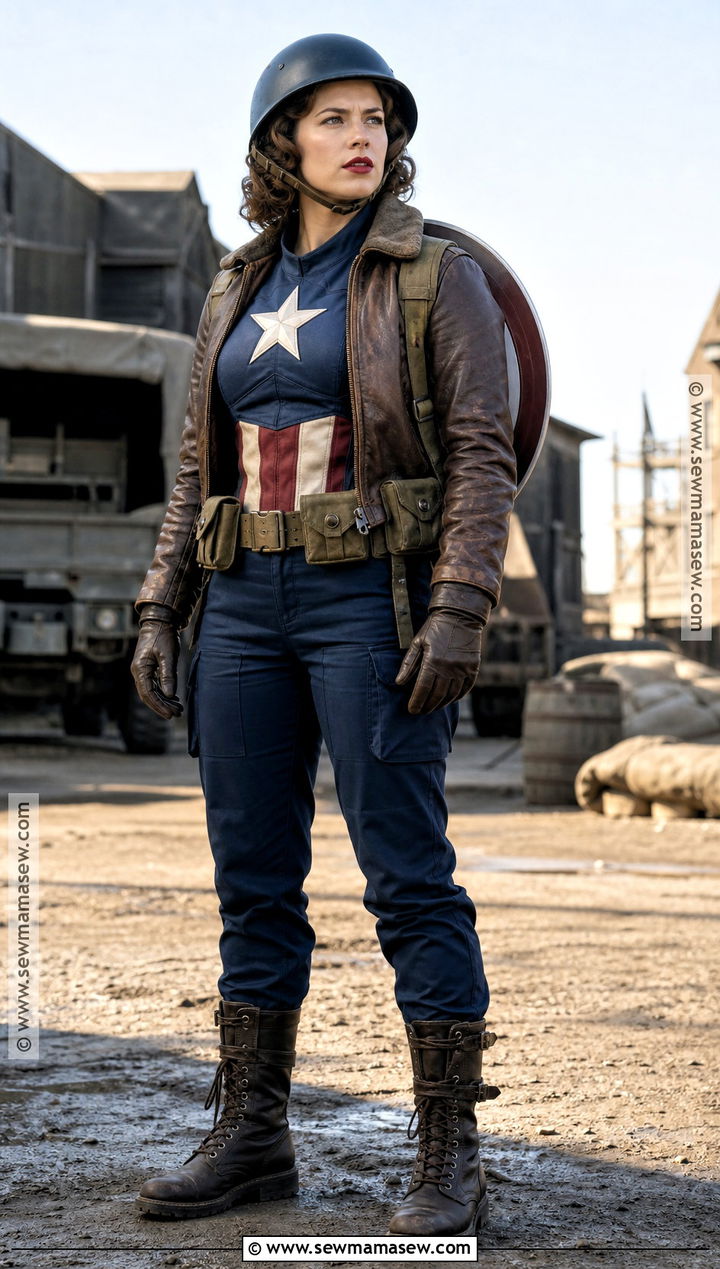 1940s Rescue Captain America Costume - 30 Captain America Costume Ideas for Women