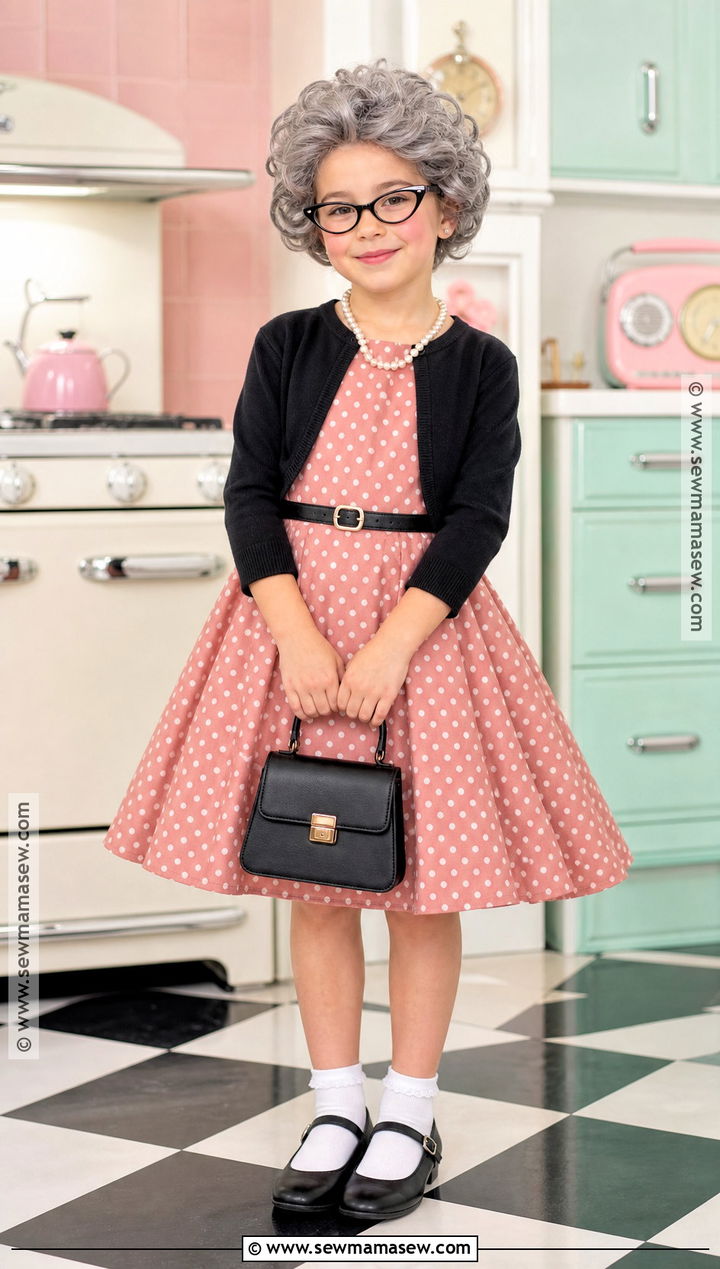 1950s Grandma Costume - 30 kids old lady costume ideas