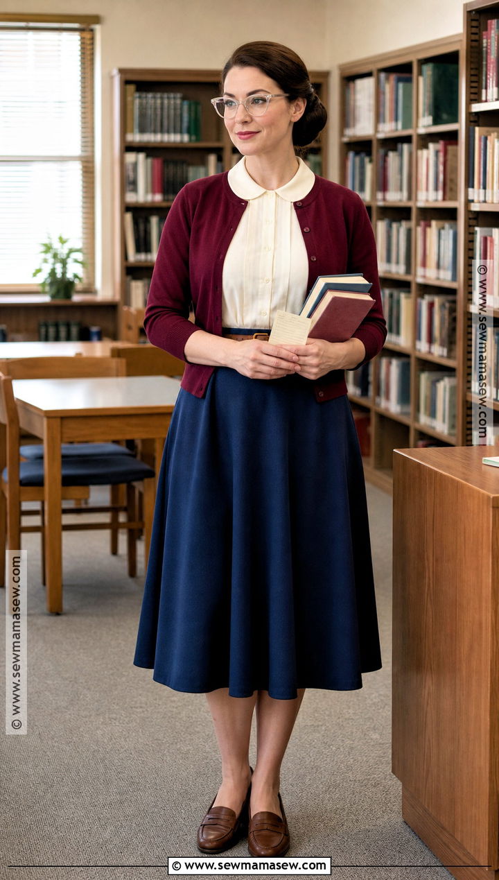 1950s Librarian Costume - 30 50S Dress Up Day At School Ideas