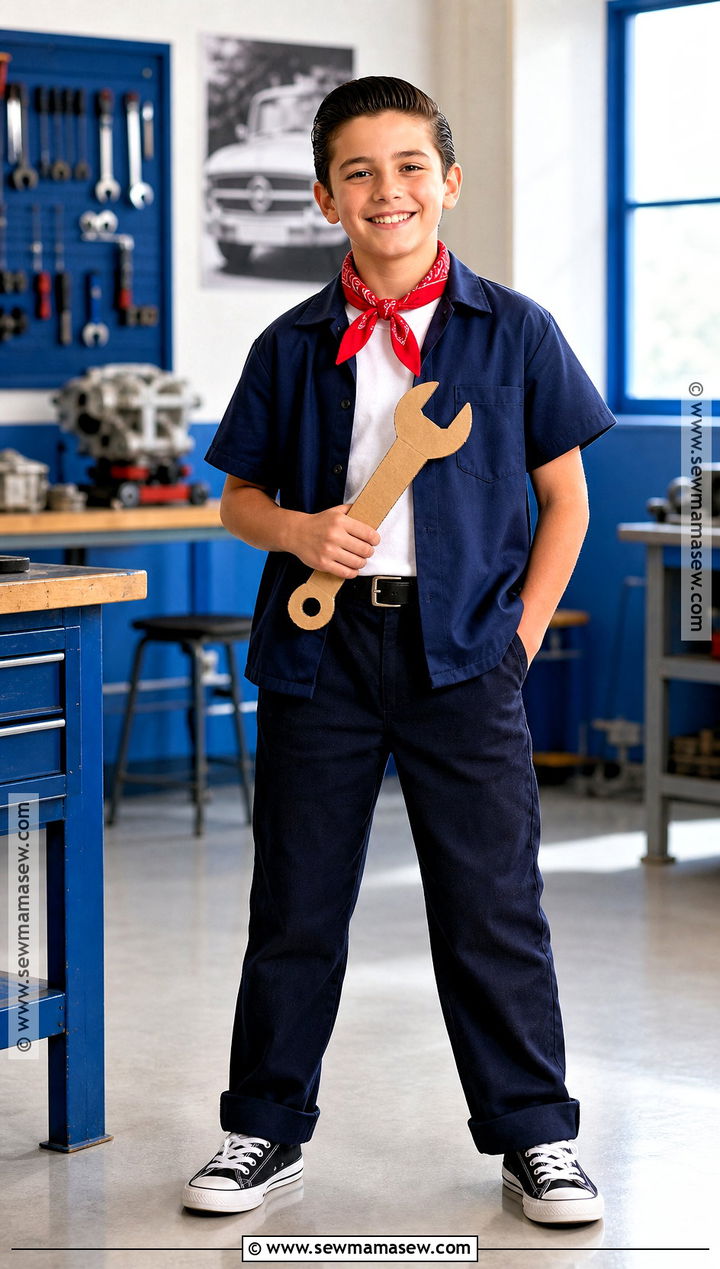 1950s Mechanic Costume - 30 50S Dress Up Day At School Ideas