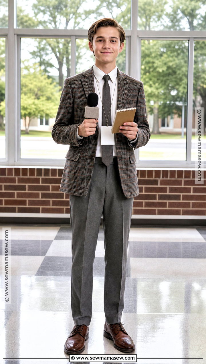 1950s News Reporter Costume - 30 50S Dress Up Day At School Ideas