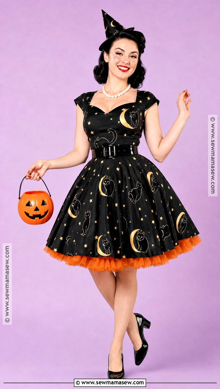 1950s Pinup Witch Costume - 30 Vintage Witch Costume Ideas