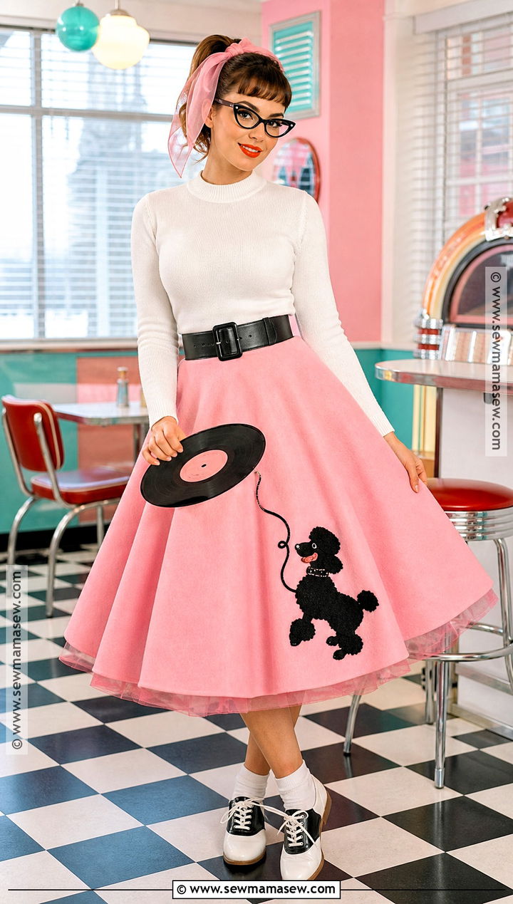 1950s Poodle Skirt Costume - 30 dress up costumes