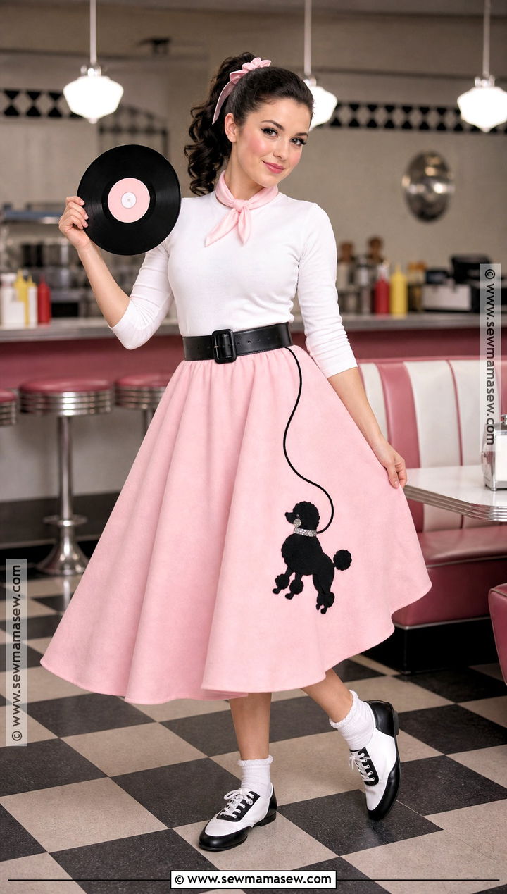 1950s Poodle Skirt Costume - 50 iconic halloween costumes