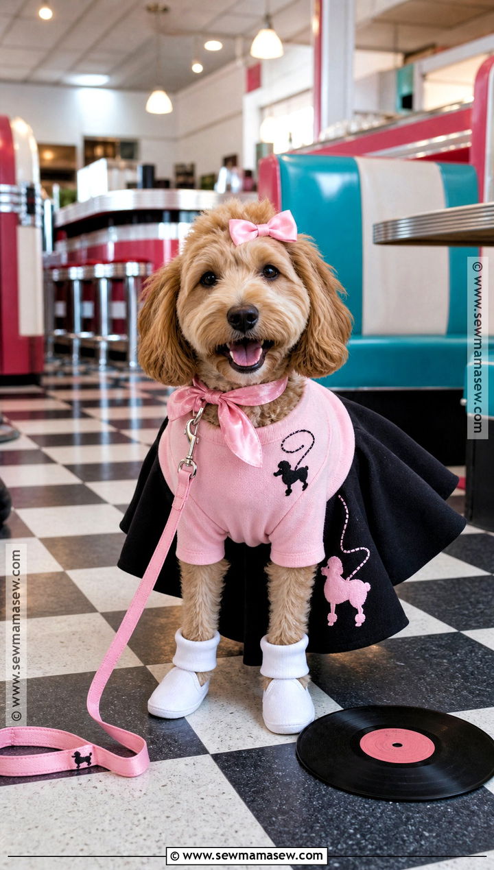 1950s Sock Hop Dog Costume - 40 dog costumes