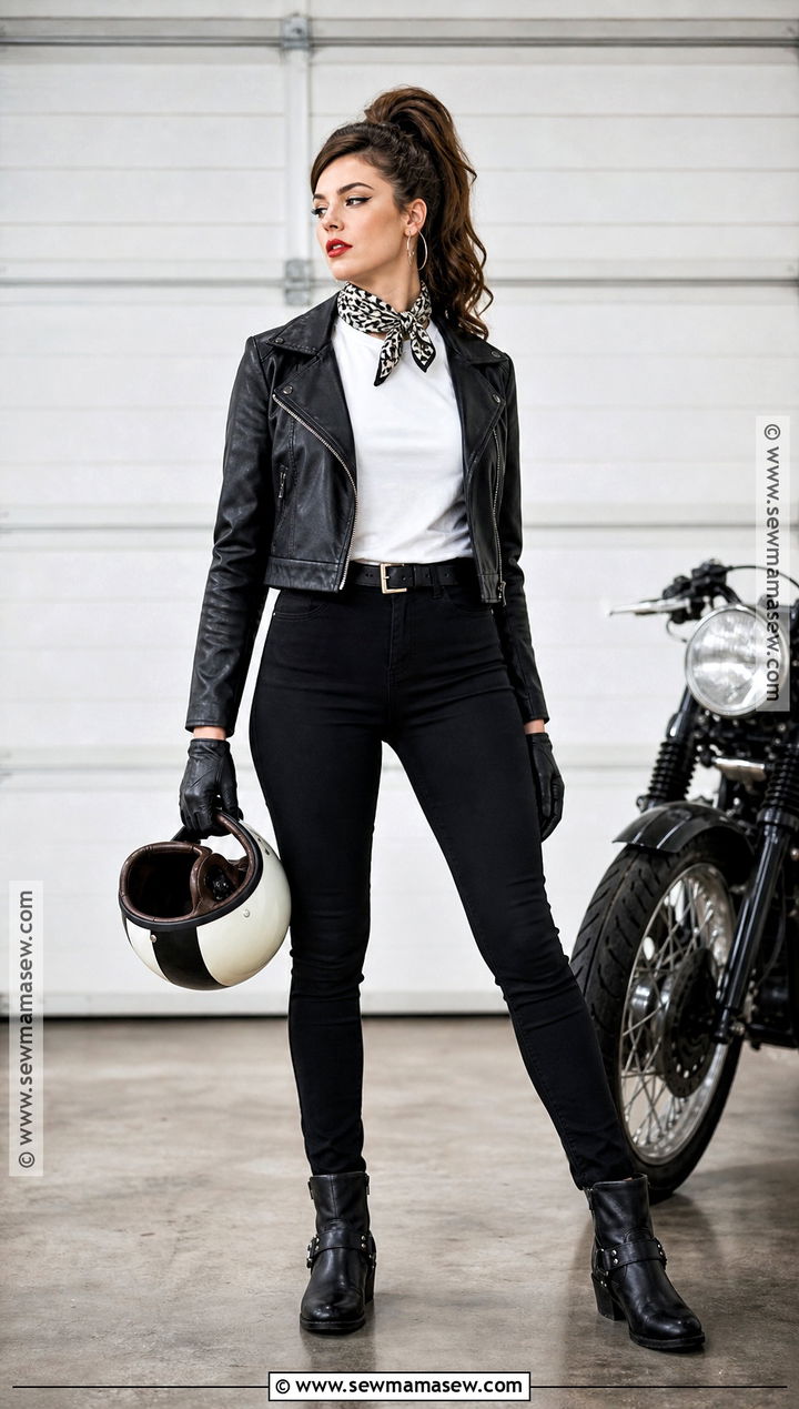 1960s Biker Girl Costume - 30 60s halloween costume ideas