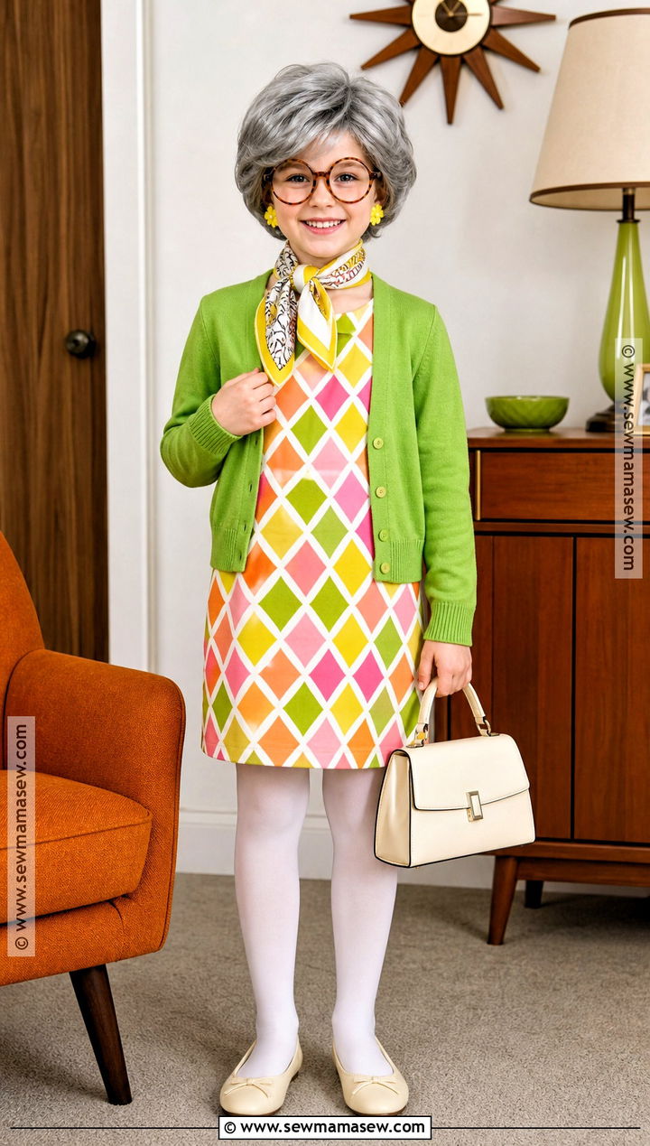 1960s Grandma Costume - 30 kids old lady costume ideas